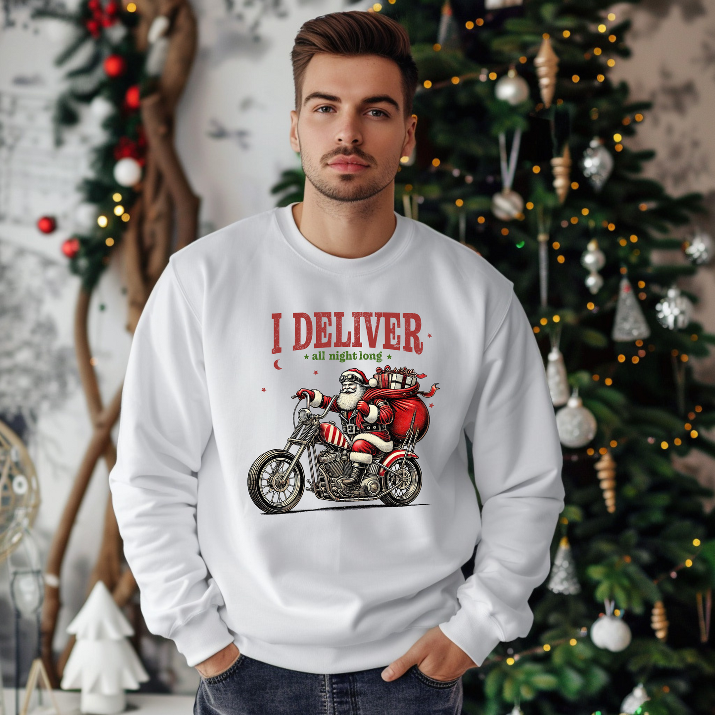I Deliver All Night Long Christmas Sweatshirt