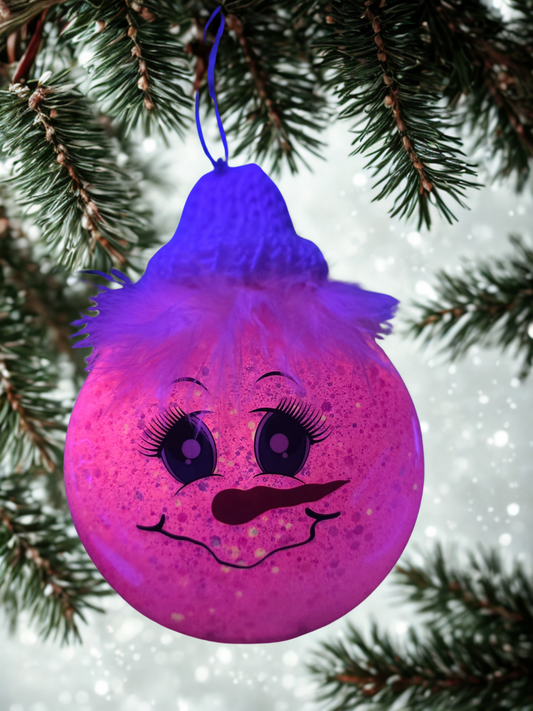 Pink Glow-in-the-Dark Character Ornament - 3.15" Flat Disc