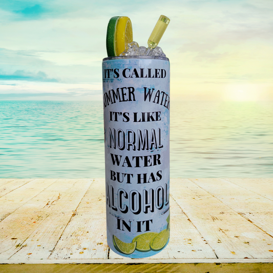 Summer Water Tumbler – Ice Cold with a Twist