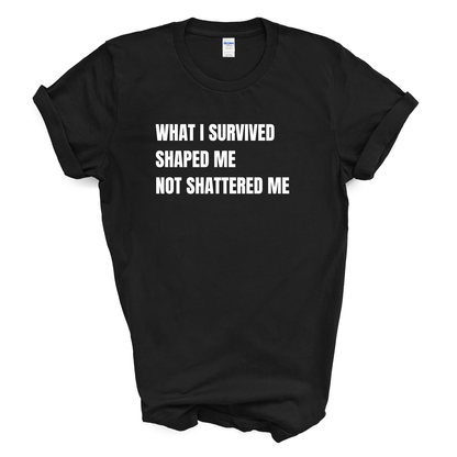 What I Survived Shaped Me Not Shattered Me T-Shirt