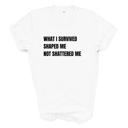 What I Survived Shaped Me Not Shattered Me T-Shirt