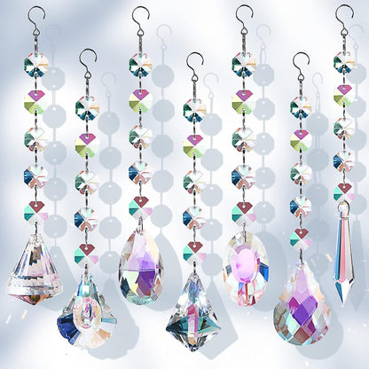 Seven crystal suncatcher styles to choose from; one included per spinner